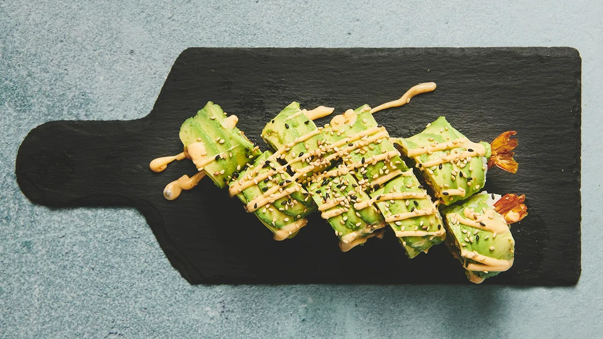 Deluxe ebi tempura med avocado