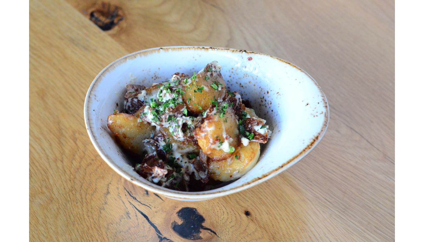 Crispy Blue Cheese Potatoes