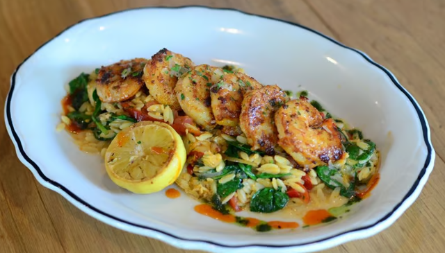 Shrimp Scampi and Orzo