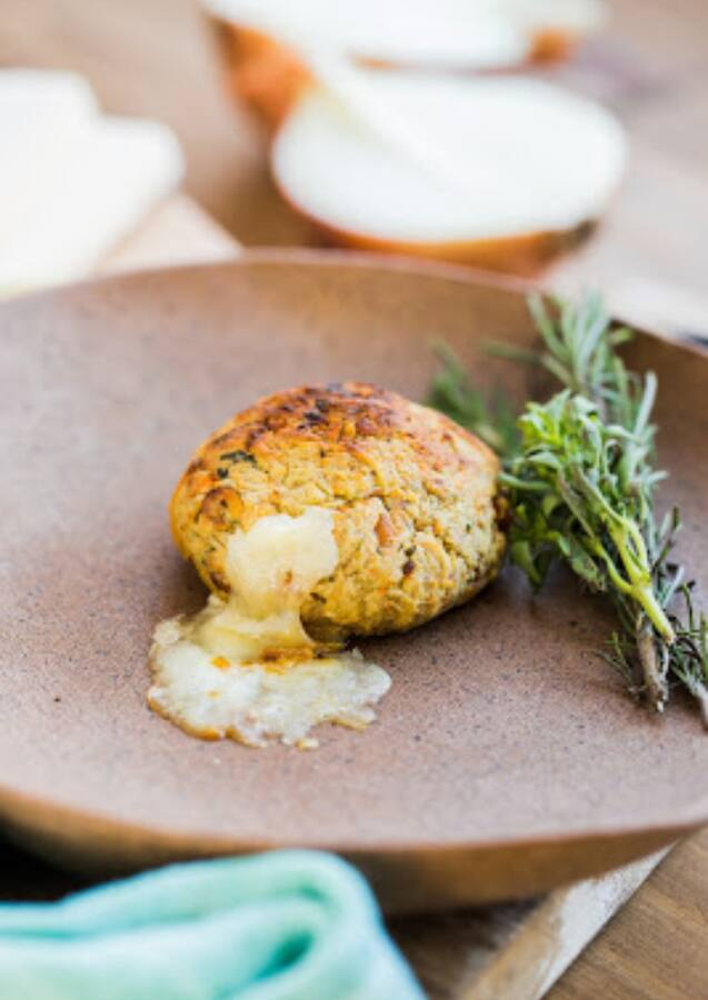 Bolinho de Abobora com Recheio de Carne