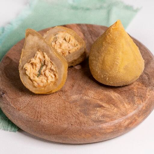 Coxinha de Batata-Doce com Recheio Cremoso