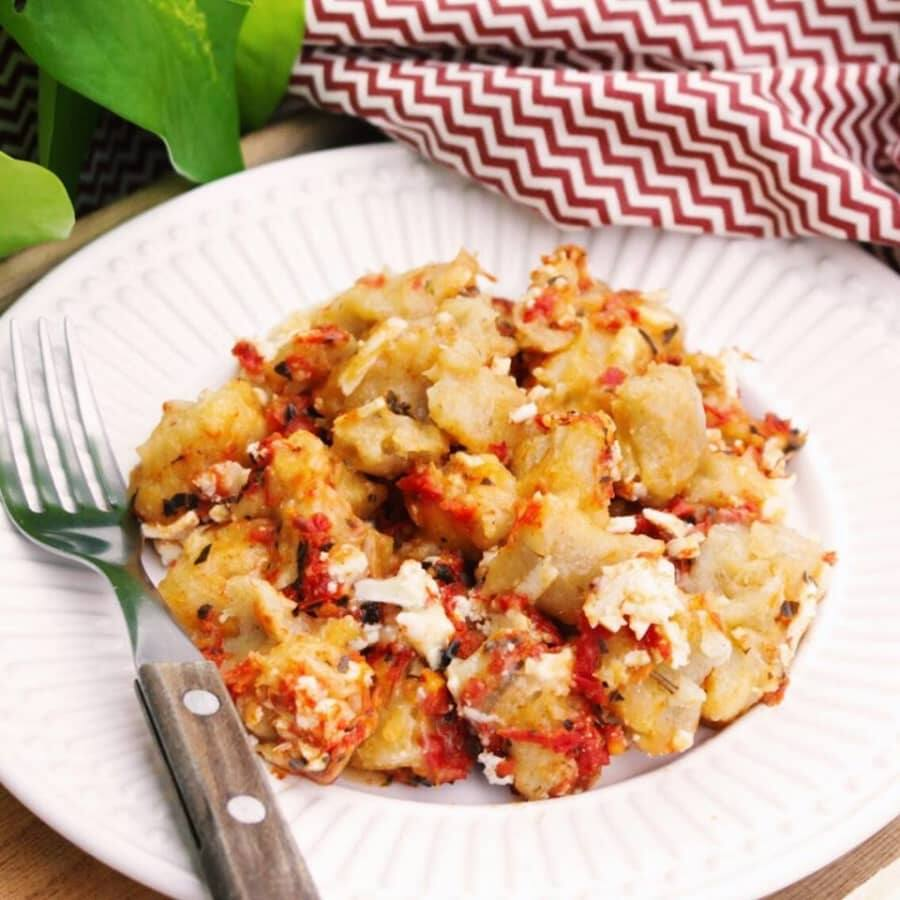 Nhoque de Batata Doce Orgânica ao Sugo