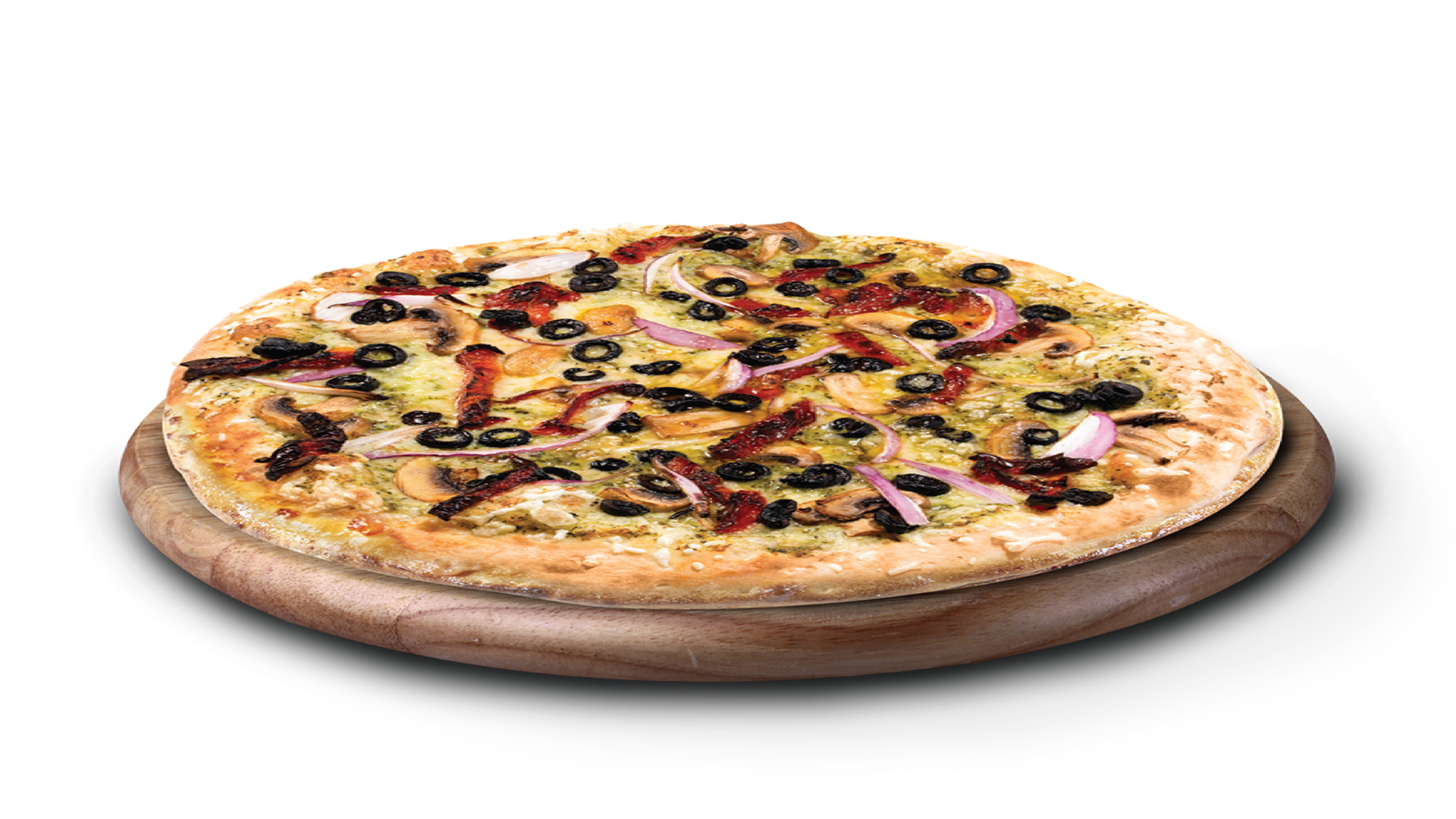 Plant Based Garden Pesto Pizza