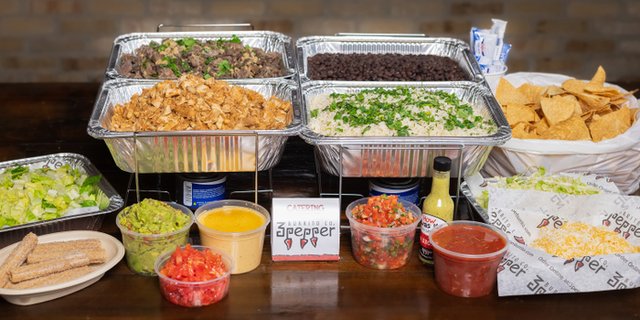 Rice and Salad Bowl Bar for 10-39 (w/ Chips, Dips and Churros)
