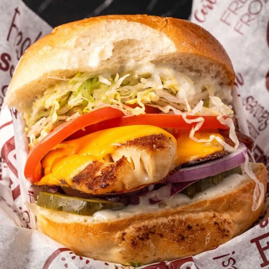 24. Grilled Tilapia Burger