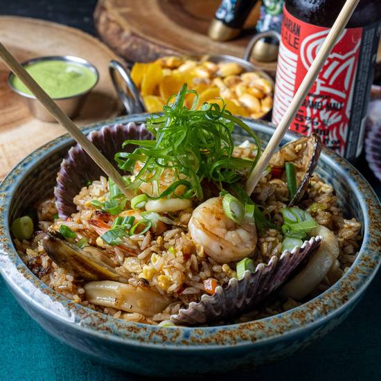 Arroz chaufa de vegetariano