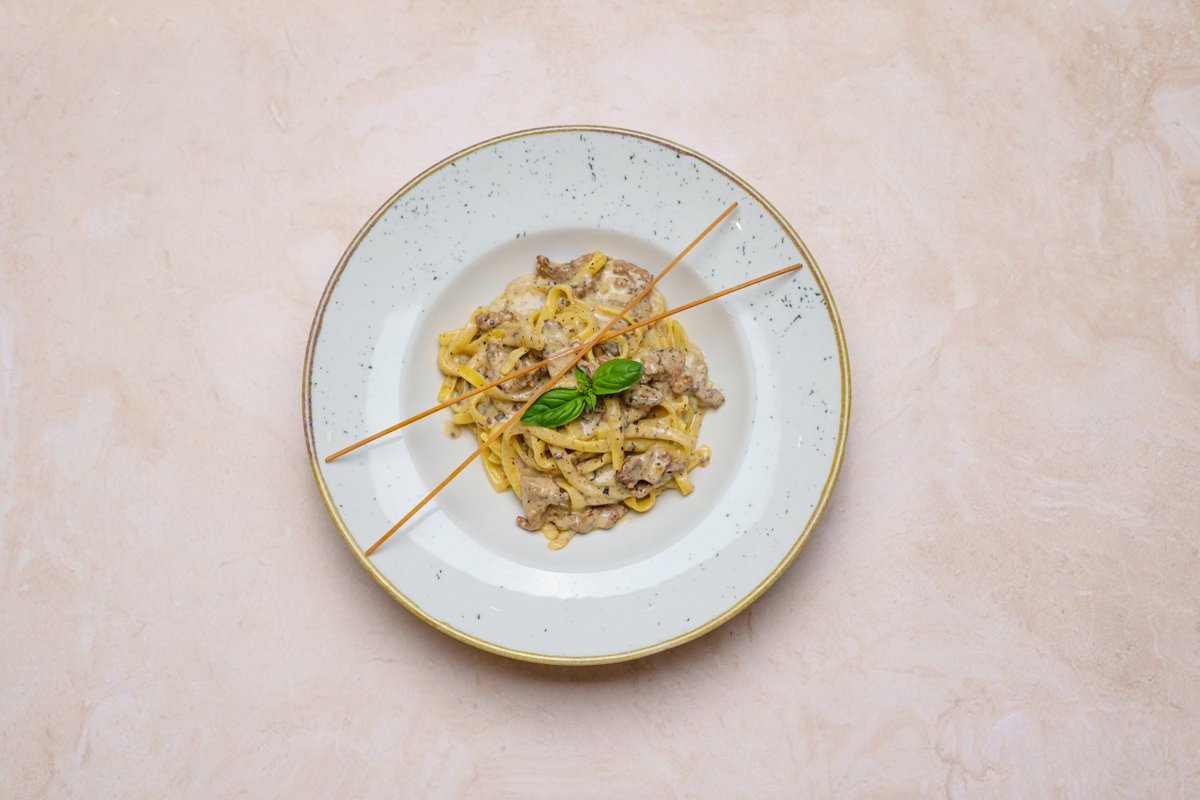 Tagliatelli with Truffle Beef Fillet and Grana Padana