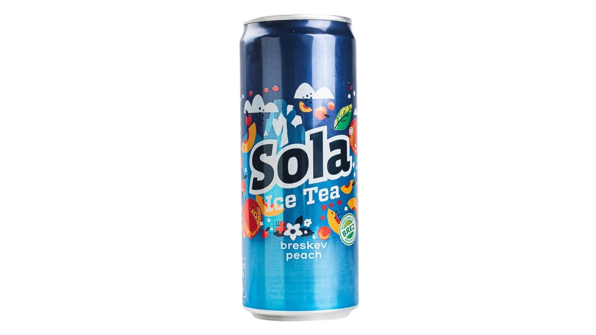 Ledeni čaj Sola breskev 0.33 l