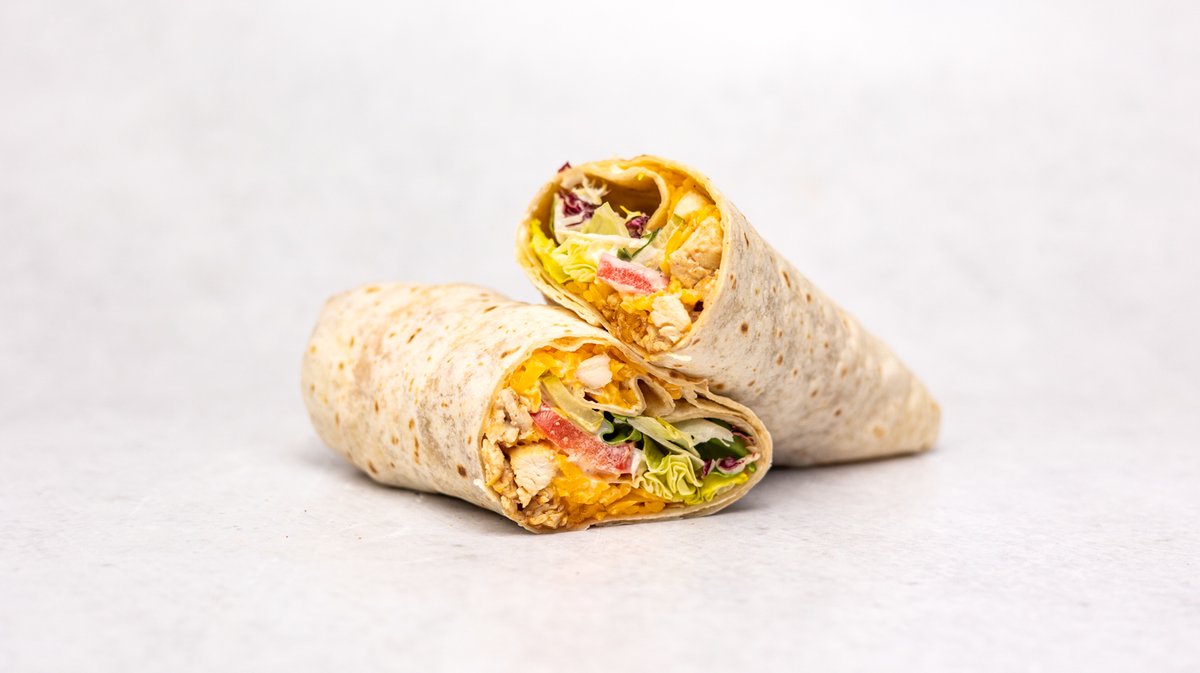 59. Wrap s fritovanými krevetami a hranolkami