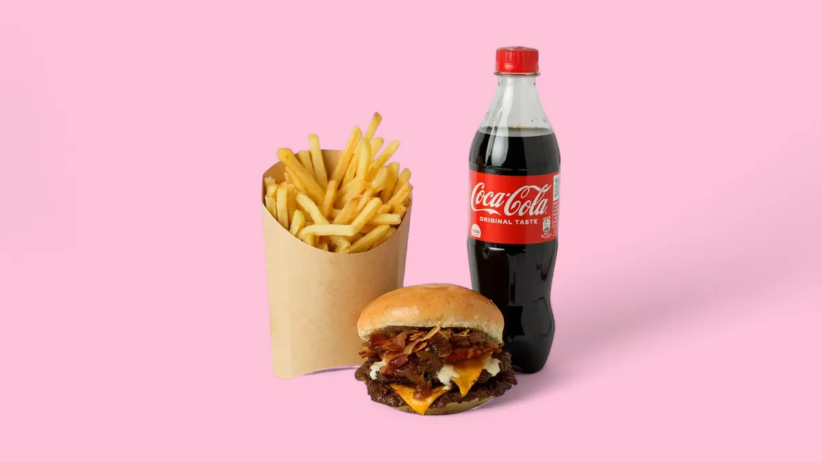 Bacon Burger Menu + Coca-Cola 0,5 l