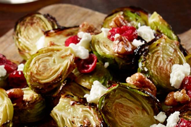 DRESSED ROASTED BRUSSEL SPROUTS