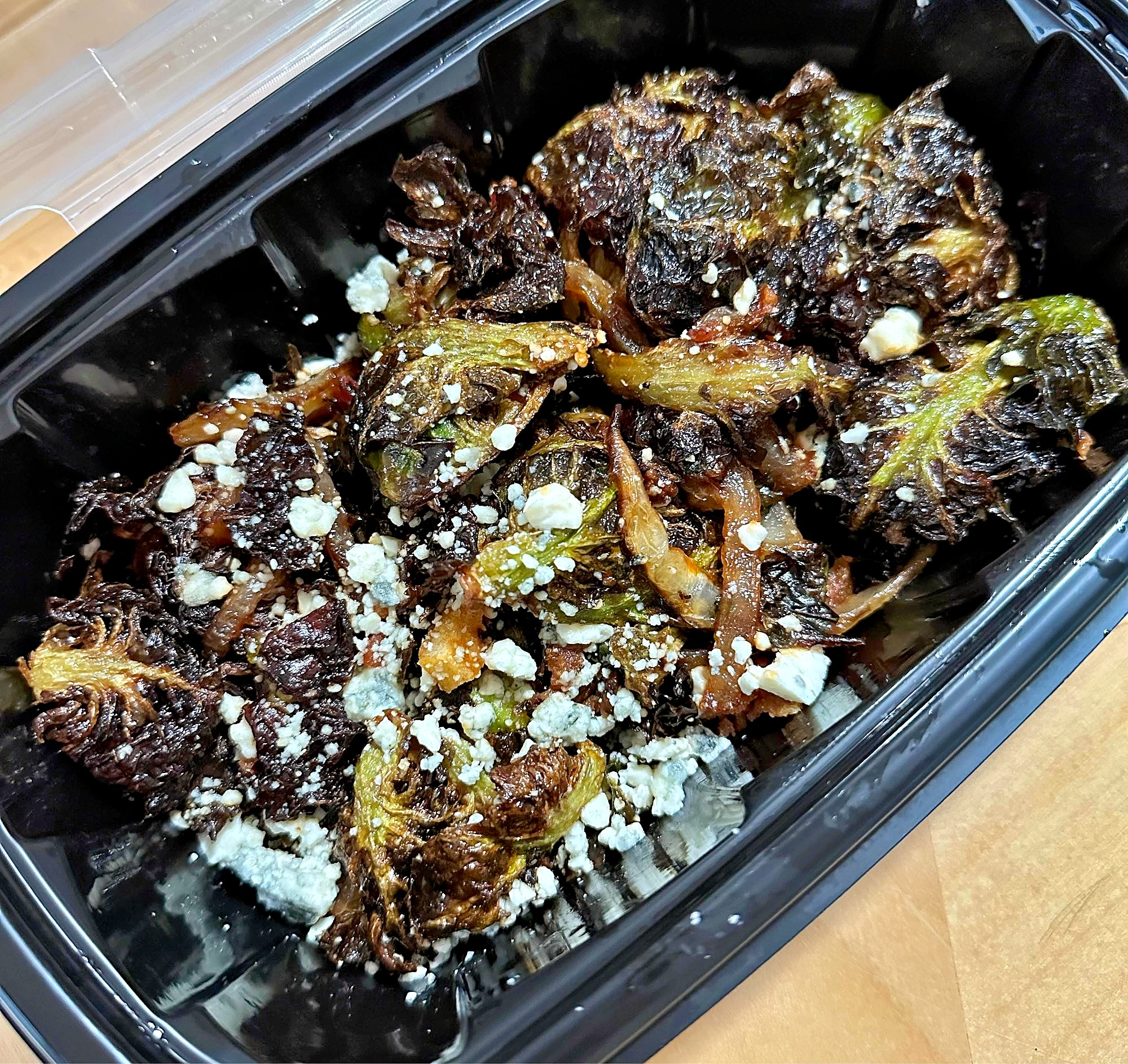 Sriracha Bleu Cheese Brussels
