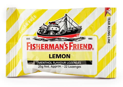 Fisherman's Friend Sucrose Free Cough Suppressant Lemon Lozenges