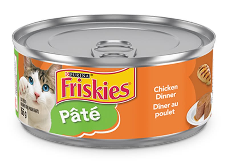 Purina Friskies Pâté Chicken Dinner For Adult Wet Cat Food (156 g)