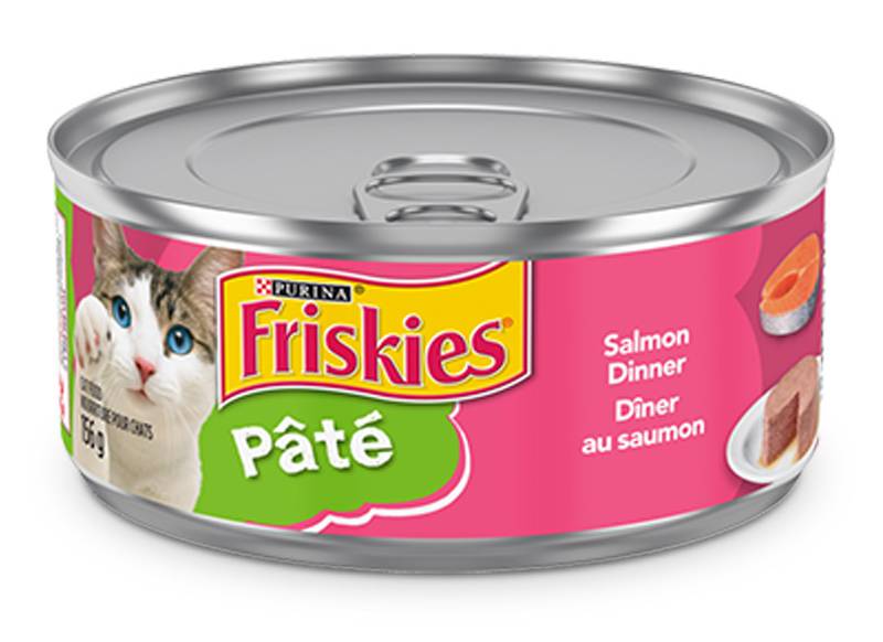 Purina Friskies Pâté Dinner Cat Food, Salmon (156 g)