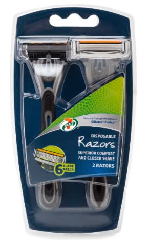 7-Select 6 Blade Disposable Razors (2 ct)