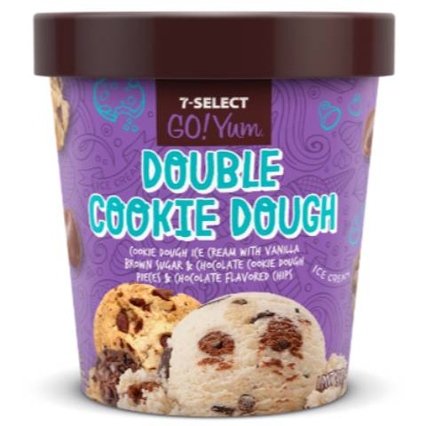 7-Select Double Cookie Dough Ice Cream, Assorted (1 pint)