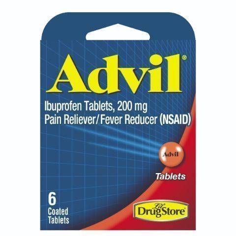 Advil Pain and Fever Reliever Ibuprofen Tablets 200 mg (6 ct)