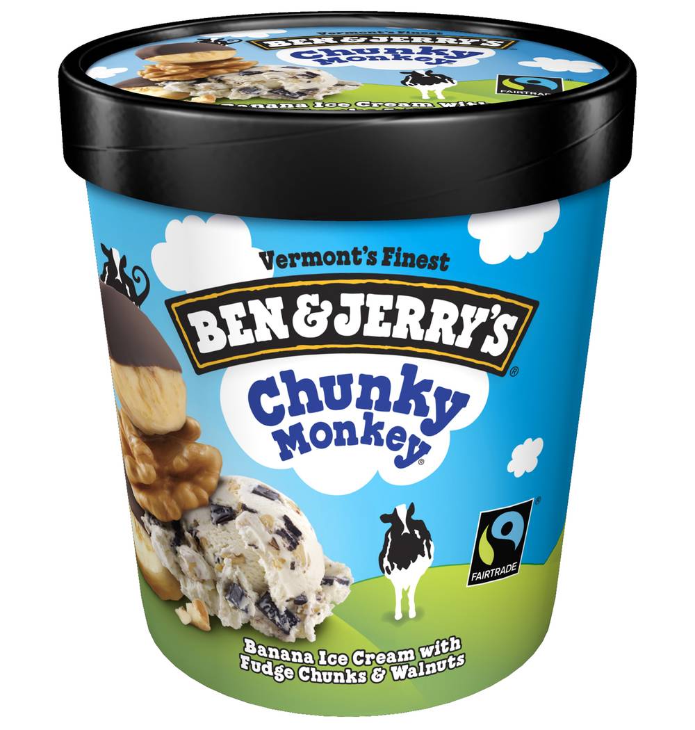 Ben and Jerry's Banana Ice Cream, Chunky Monkey (1 pint)