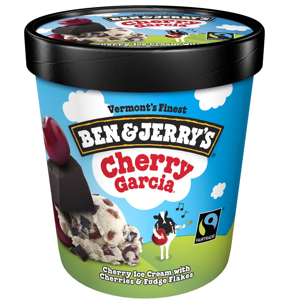 Ben and Jerry's Vermont's Finest Ice Cream, Cherry Garcia (1 pint)