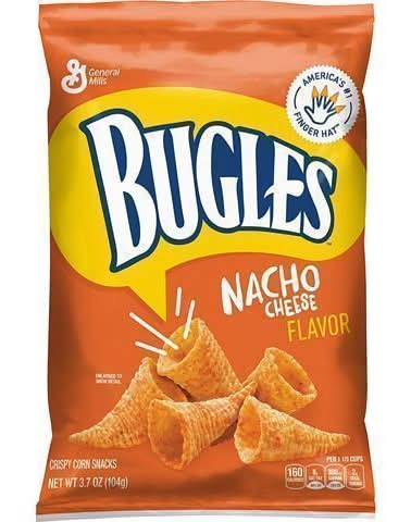 Bugles Crispy Corn Snacks, Nacho Cheese (3 oz)