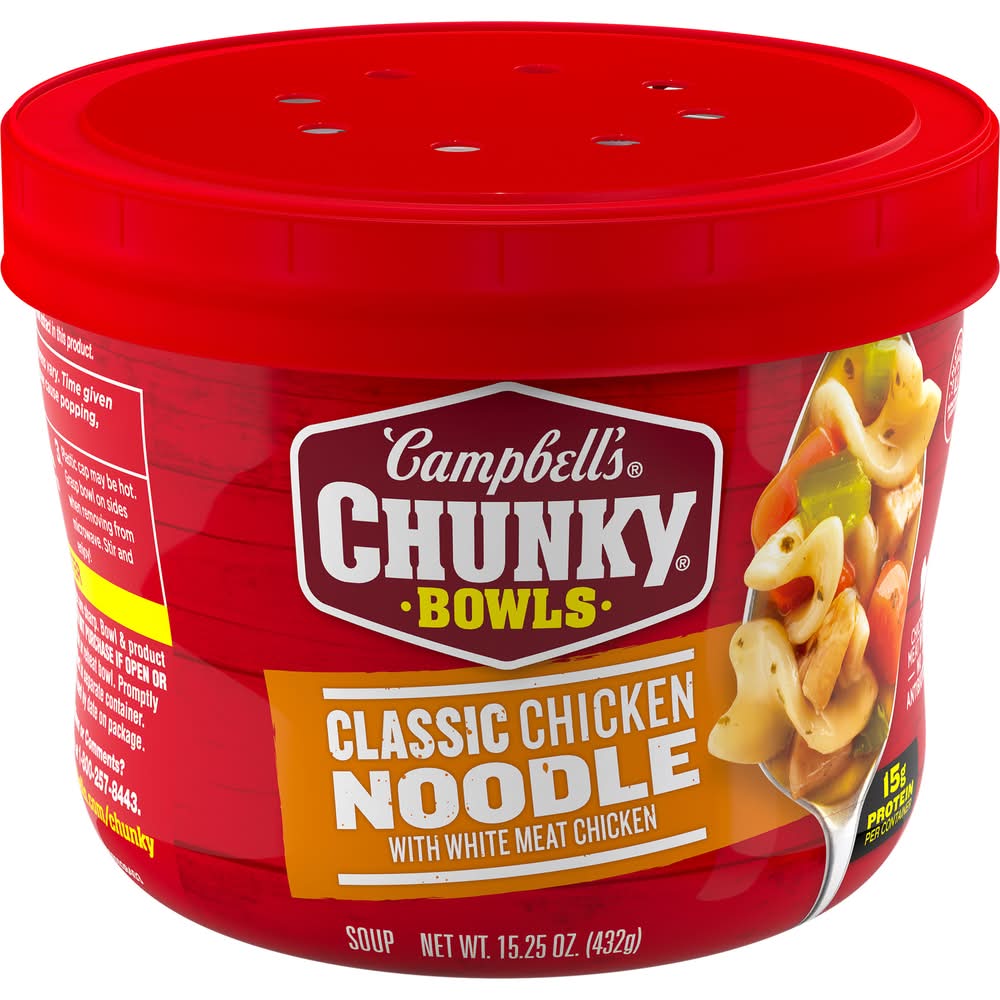 Campbell's Chunky Noodle Soup, Classic Chicken (15.25 oz)