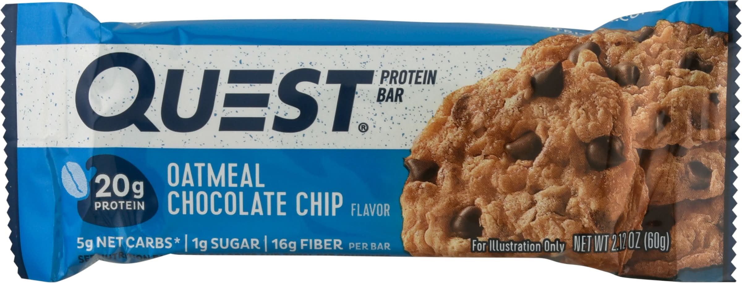 Quest Oatmea Protein Bar, Chocolate Chip (2.12 oz)