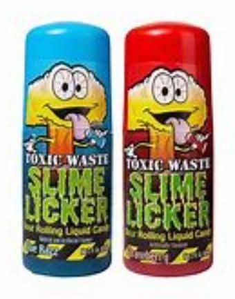 Toxic Waste Slime Licker Sour Liquid Candy, Strawberry (2 fl oz)