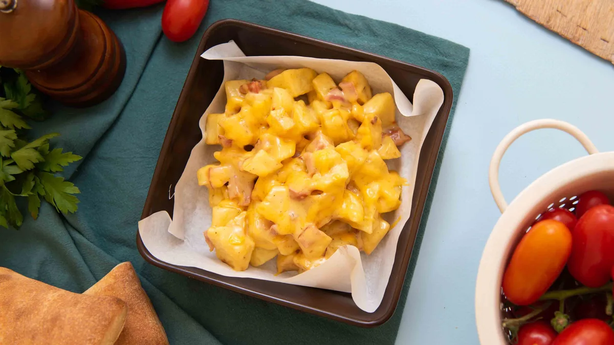 Fries With Bacon And Cheddar
