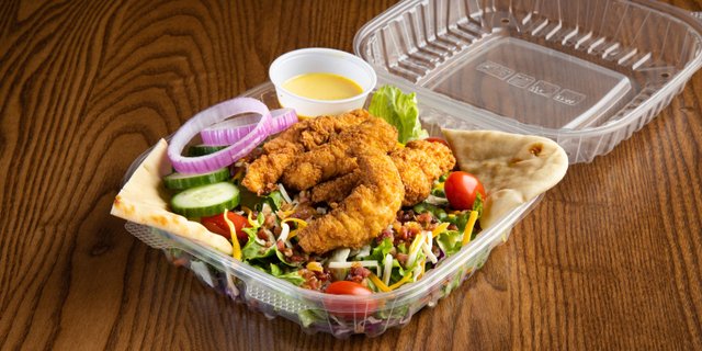 Crispy Honey Mustard Chicken Salad