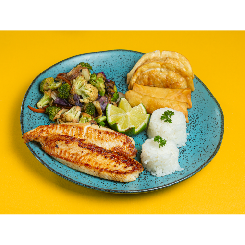 Saboroso Teppan Tilapia Grelhada