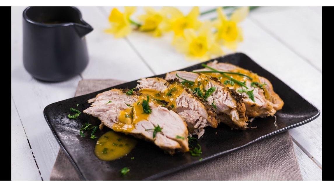 Piept curcan cu sos quattro formaggi