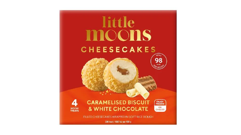Little Moons 4 Caramelised Biscuit and White Chocolate Cheesecakes 120g