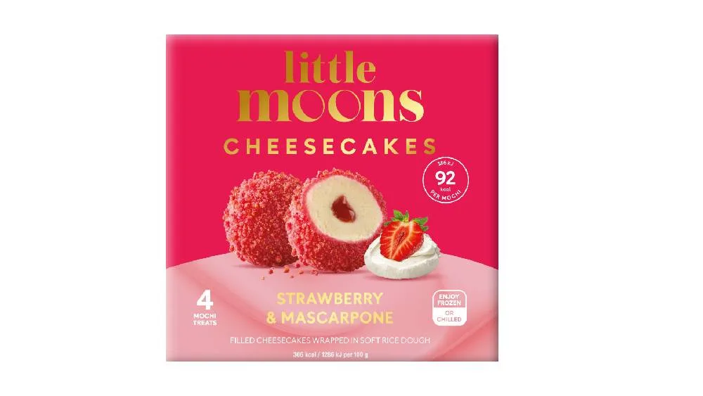 Little Moons 4 Strawberry and Mascarpone Cheesecakes 120g