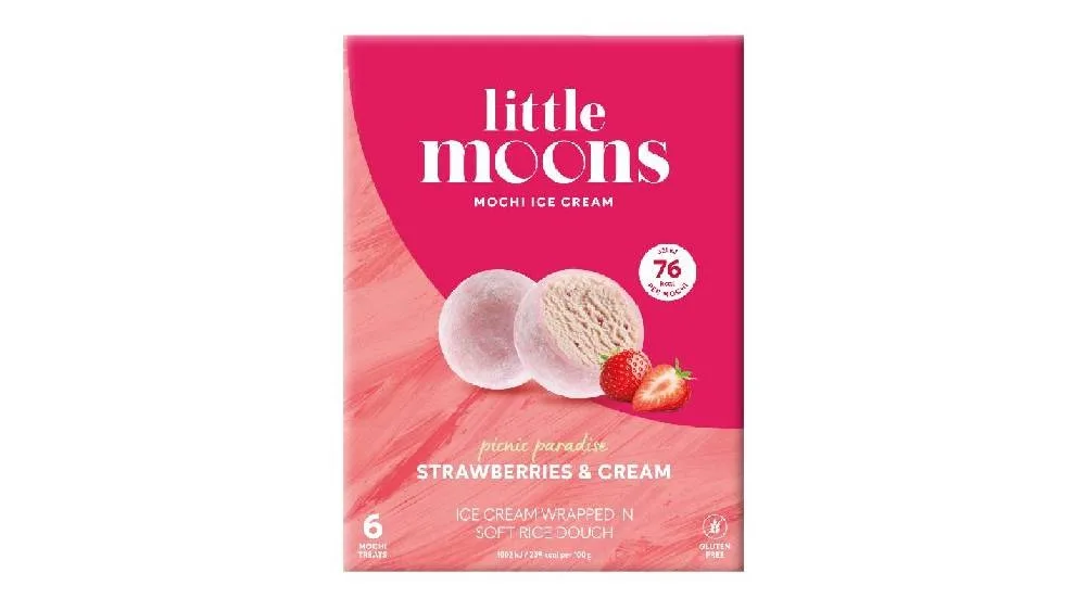 Little Moons 6 Strawberries and Cream Mochi 192g