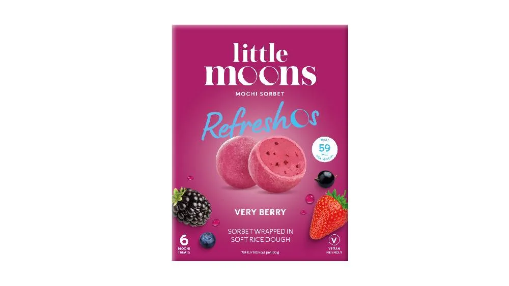 Little Moons Refreshos 6 Very Berry Sorbet 192g