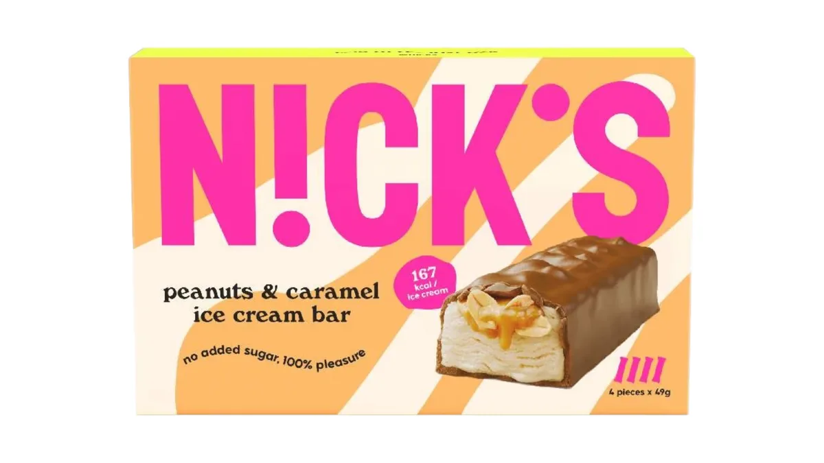 Nick's 4 peanut and caramel bars 280ml