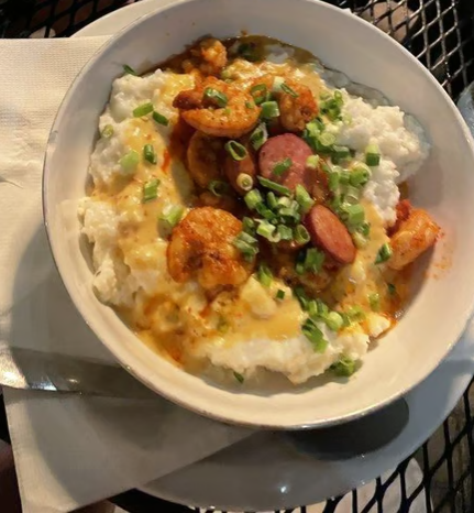 SHRIMP AND WILD MUSHROOM COBBLER
