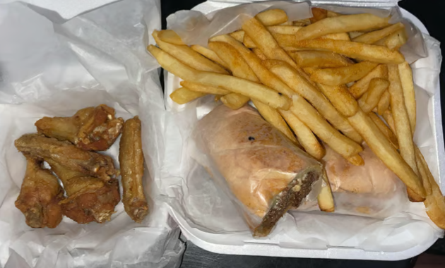 1 Philly and 5 Piece Wings