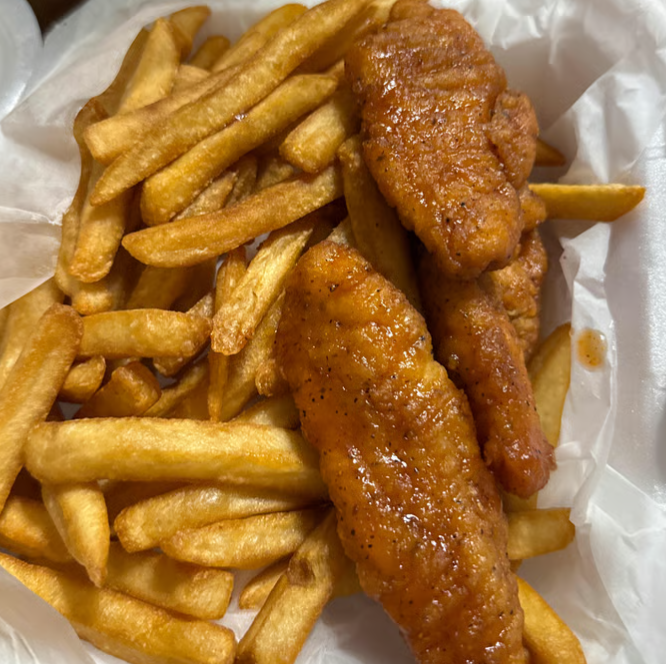 3 Piece Chicken Tenders/Toast