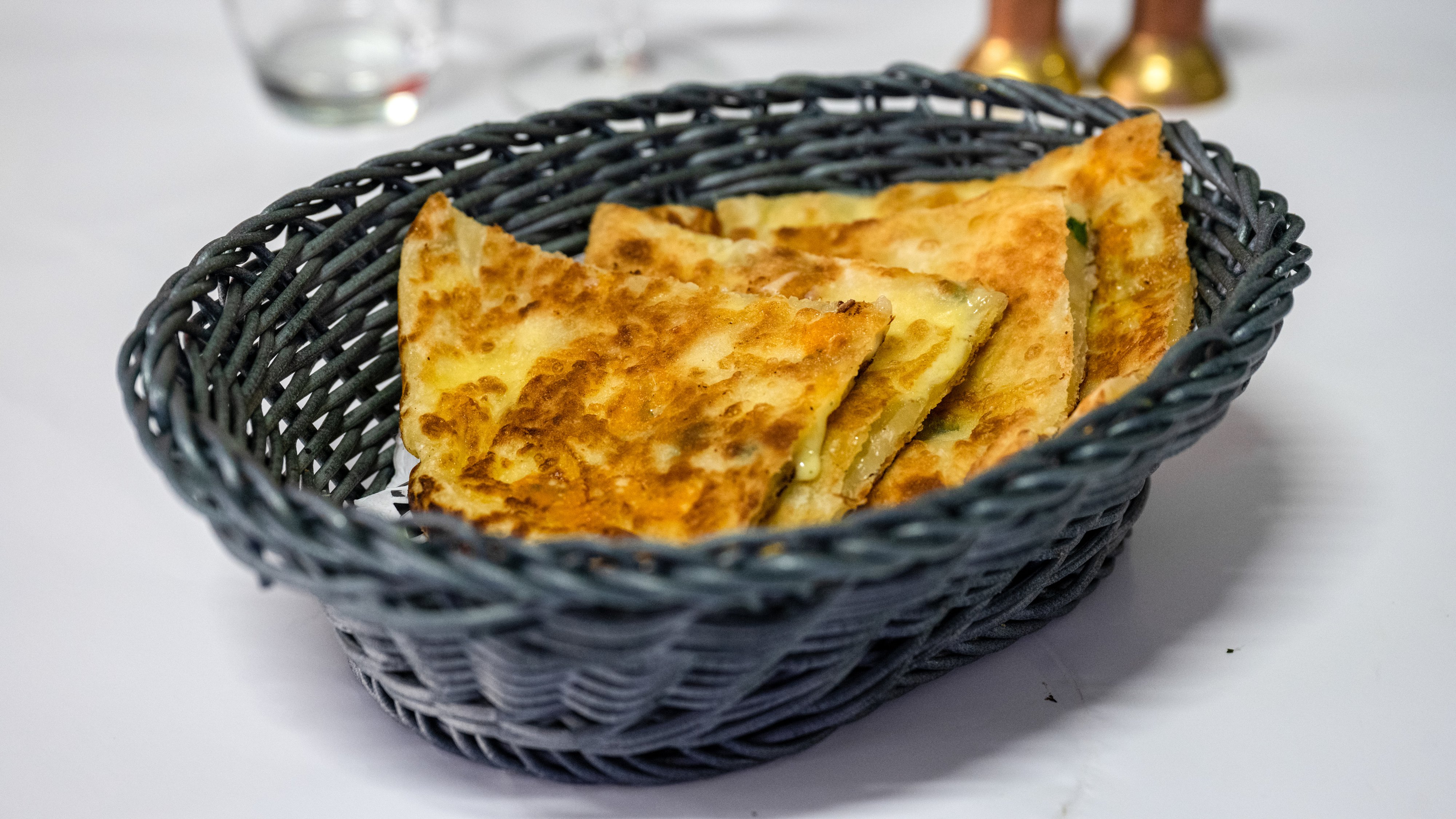 Cheese and Spinach Naan
