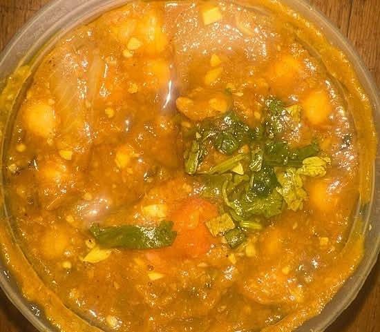 Chaana Begoon w/ FREE NAAN BREAD