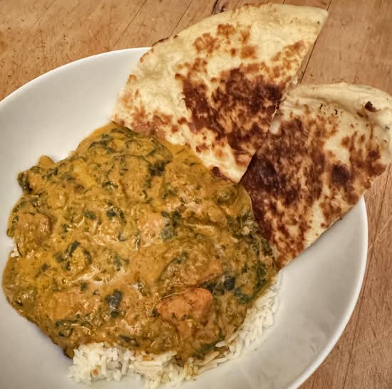 Lamb Shaag Ponir w/ FREE NAAN BREAD
