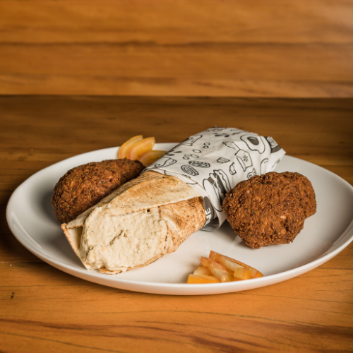 Sanduíche Falafel