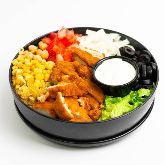 Fried Chicken "Zinger" Salad Bowl