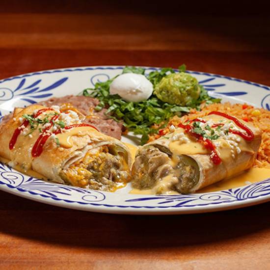 Green Chile Pork Chimichanga
