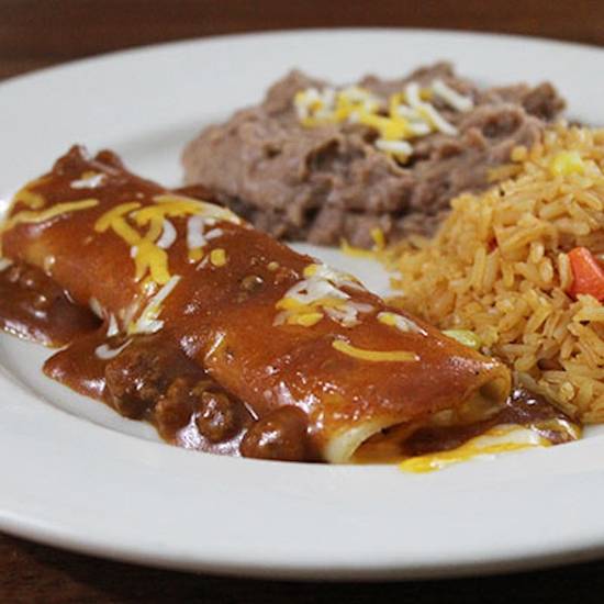 Kid's Cheese Enchilada with Meat Sauce