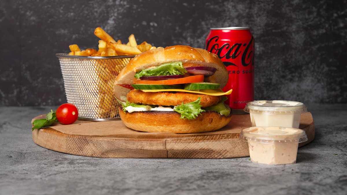 Kylling Burger Menu