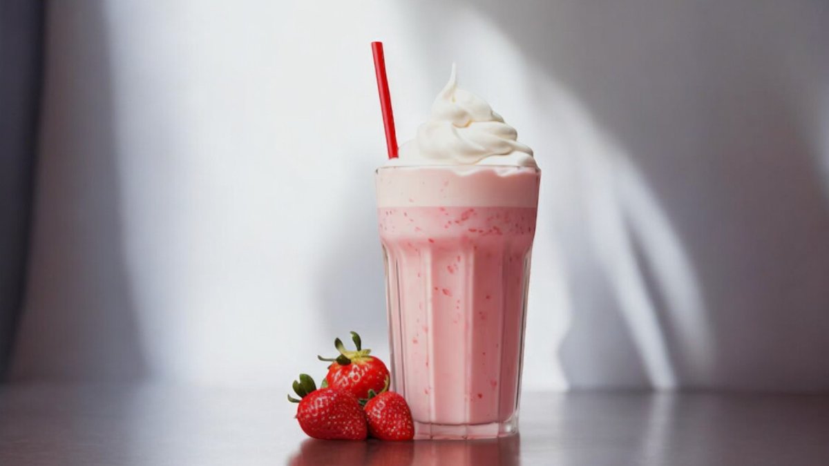 Strawberry milkshake