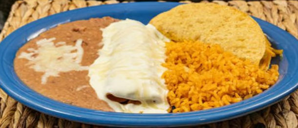 18. One Crispy Beef Taco and One Chicken Enchilada